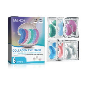 EELHOE Collagen Eye Mask Removes Fine Lines And Dark Circles Hydrating And Firming Lift Crystal Eye Mask (Option: 3PCS)